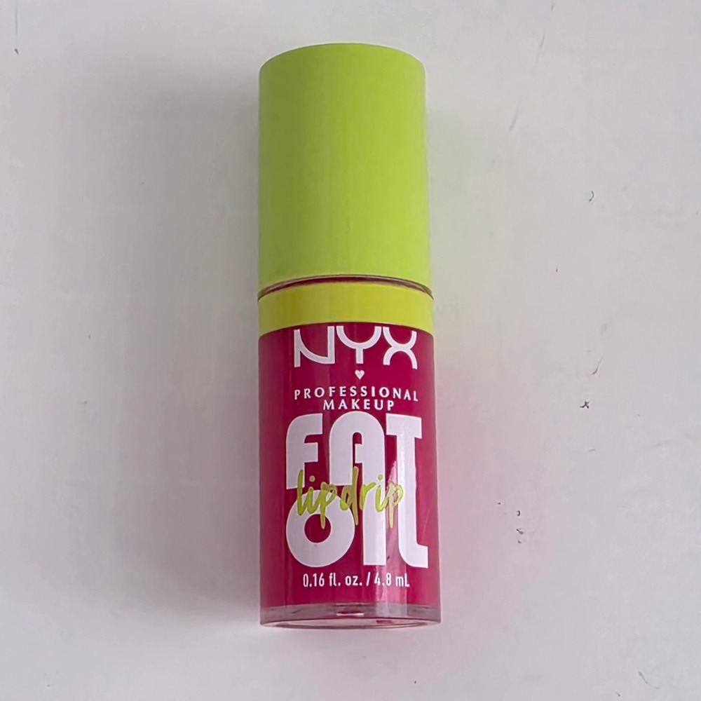 New NYX Professional Makeup Fat Oil Lip Drip Missed Call FOLD02 Pink 0.16oz